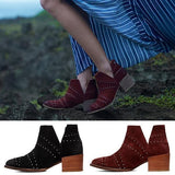 Shiningmiss Ankle Boots With Diamond