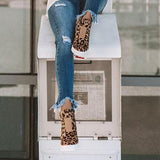 Shiningmiss Fashion Leopard Special Design Sneakers