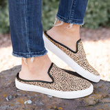Shiningmiss  Leopard&Camouflage Flats Canvas Sneakers
