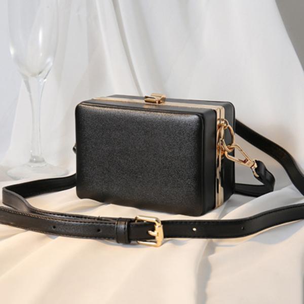 Shiningmiss Vintage Handbag Single Shoulder Chain Oblique Square Cross Bags
