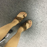Shiningmiss Comfy Toe Ring Wedge Platform Sandals