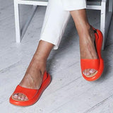 Shiningmiss Fashion Fish Mouth Platform Sandals