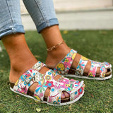 Shiningmiss Cute Strappy Slide Clog Sandals