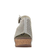 Shiningmiss Boho Design Adjustable Buckle Cut Out Wedge Sandals