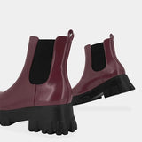 Shiningmiss Platform Sole Urban Combat Chelsea Boots