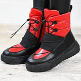 Shiningmiss Modern Side Zipper Thick Sole Ankle Boots