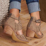 Shiningmiss Women Adjustable Buckle Sandals