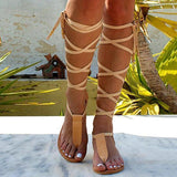 Shiningmiss T-strap Ancient Greek Sandals